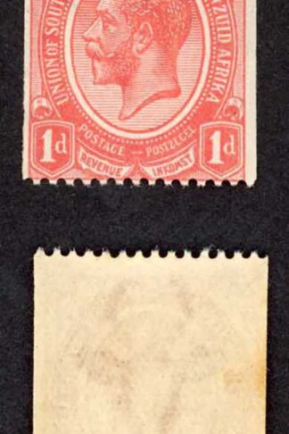South Africa SG19 1d Coil Pair U/M (light tone patch) Cat 50 pounds