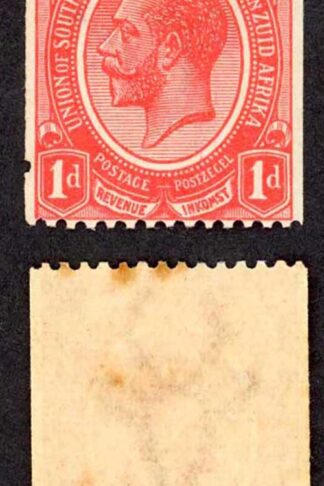 South Africa SG19 1d Coil stamp (light tone patch) M/M Cat 25+ pounds