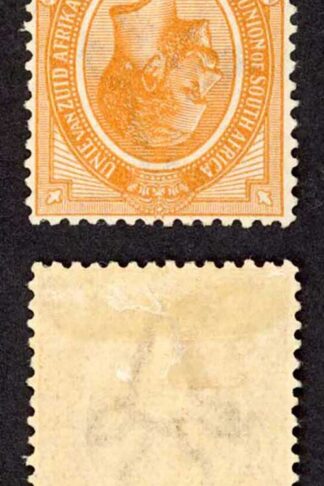 South Africa SG12w 1/- Orange Wmk Inverted M/M Cat 24 pounds