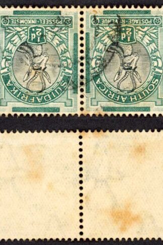 South Africa SG42bw 1/2d Wmk Inverted Cobweb Variety used (toned) Cat 45 pounds