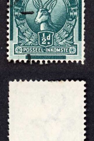 South Africa SG105 1/2d Fine used Pair Cat 9 pounds