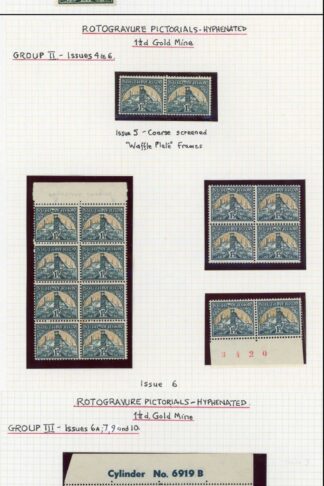 South Africa 1 1/2d Gold Mine Pictorials Collection inc Broken Chimney etc