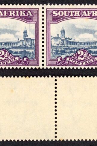 South Africa SG116 2d Slate-blue and purple M/M Search light right of tower V4