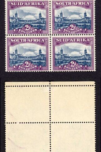 South Africa SG116 2d Slate-blue and purple U/M Block