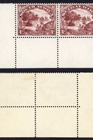 South Africa SG46c 4d dark Brown M/M issue 2 (corner stamp English)