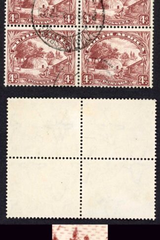 South Africa SG46ca 4d (redrawn) Variety MONKEY in the Tree Cat 75++ pounds