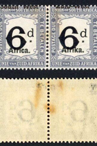 SWA SGD5 6d Misplaced overprint M/M (toned) Cat 50++ Pounds