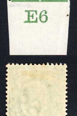 KEVII 1/2d Yellow-green Control E6 M/M