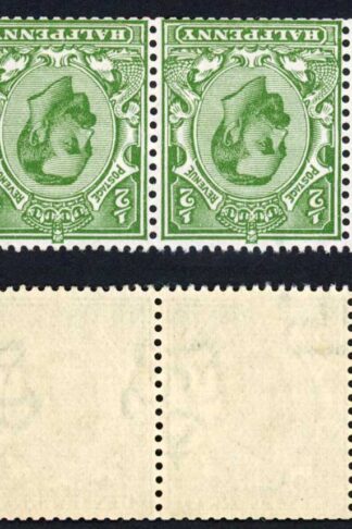 SG325Wi 1/2d Bright green Wmk Inverted and Split U/M