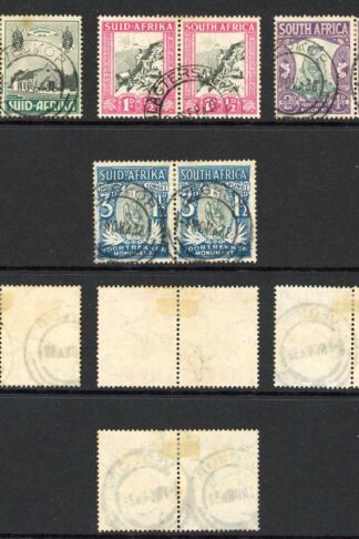 South Africa SG50/3 1933 set Used (1/2d with a tone spot) Cat 26 pounds