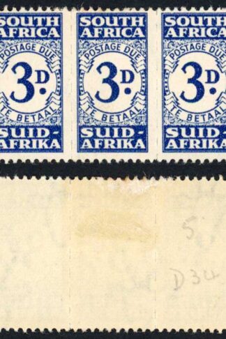 South Africa SG32 3d Indigo M/M Cat 55 pounds