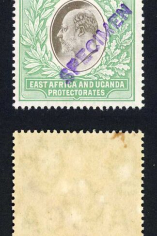 KUT SG29s KEVII 4R Wmk Mult Crown opt Specimen (locally) U/M Brown mark on gum