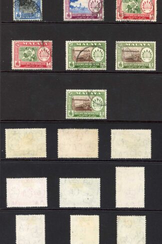 Negri Sembilan 1957 SG68/79ab Set with all SG numbers Cat 221.40