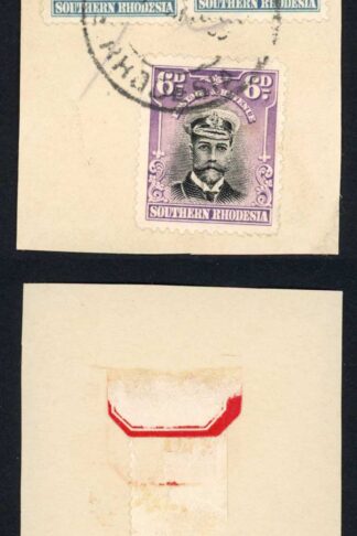Southern Rhodesia SG7 and 2 x SG 10 on piece