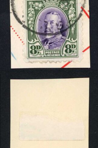 Southern Rhodesia SG21 8d Pair Perf 12 on piece