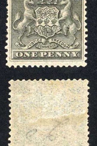 Rhodesia SG1 1d Black M/M Cat 19 pounds