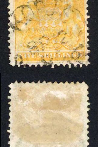Rhodesia SG8 5/- Orange-yellow CTO Cat 65 pounds