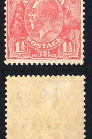 Australia SG96a 1 1/2d Golden Scarlet Perf 13.5 x 12.5 Plate 2 VOID CORNER M/M
