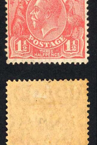 Australia SG96a 1 1/2d Golden Scarlet Perf 13.5 x 12.5 Plate 2 VOID CORNER M/M