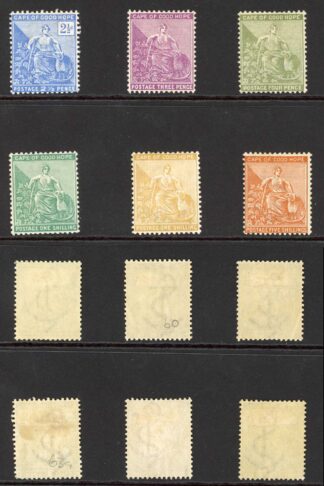 Cape of Good Hope SG61/8 Set of 8 plus 2 1/2d Shade M/M Cat 316 pounds