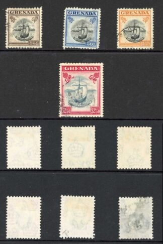 Grenada SG172/84 1951 KGVI set of 13 fine used Cat 25 pounds