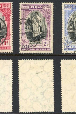 Tonga SG71/3 1938 Anniversary Set Cat 26 pounds