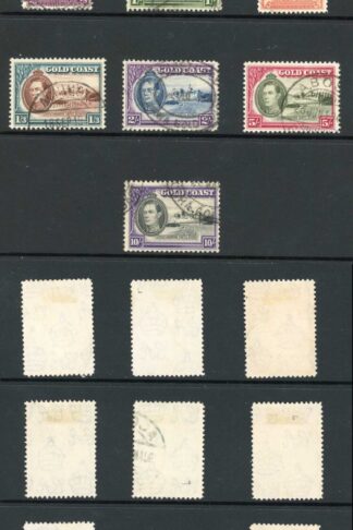 Gold Coast SG120a/32 1938 Set of 13 fine used Cat 80 pounds
