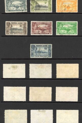 Sierra Leone SG188/200 KGVI Set of 16 Cat 90 pounds