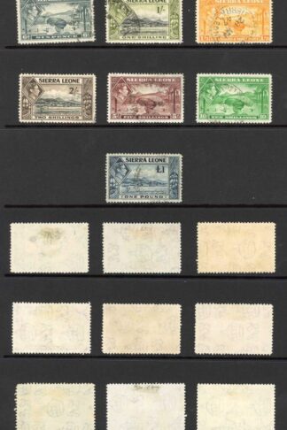Sierra Leone SG188/200 KGVI Set of 16 Cat 90 pounds