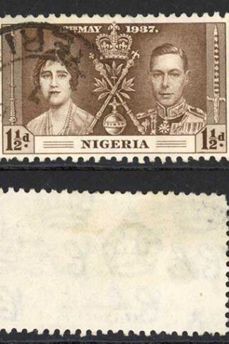 Nigeria SG48/8 1937 Coronation set Cat 14 pounds