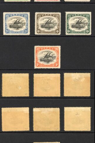 Papua SG59/65 Set of 7 Perf 11 wmk S/ways M/M Cat 135