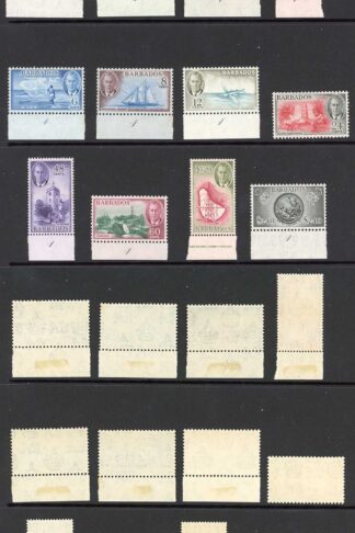 Barbados SG271/82 1950 Set of 12 U/M cat 70 pounds