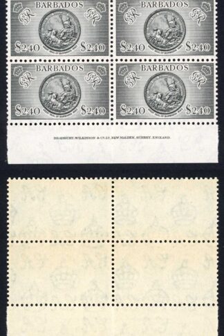 Barbados SG282 2.40 Top Value (2 x U/M) Cat 112