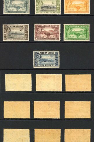 Sierra Leone SG188/200 Set of 16 M/M (toned gum) Cat 150 pounds