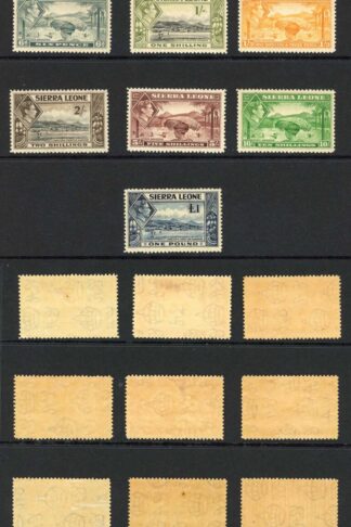 Sierra Leone SG188/200 Set of 16 M/M (toned gum) Cat 150 pounds