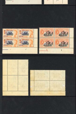 Sierra Leone SG273/84 Set of 12 in U/M (some toned) Blocks Cat 240 pounds