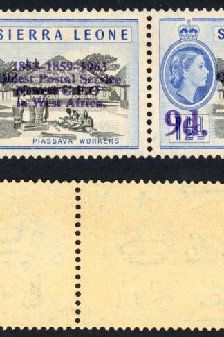 Sierra Leone SG275c 4d on 1 1/2d No stop after O but after Africa U/M (toned)