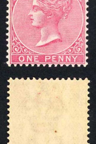 Bermuda SG24 1d Carmine-rose Wmk CA U/M Cat 60++ pounds