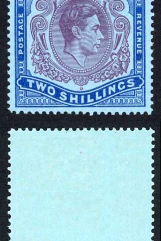 Bermuda SG116d 2/- Perf 14 Purple and Deep Blue/Pale Blue (Ord) M/M Cat 15