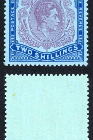 Bermuda SG116e 2/- Perf 13 Dull Purple and Blue/Pale Blue (Ord) U/M Cat 15