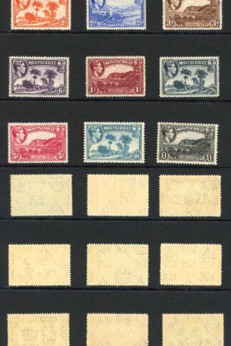Montserrat SG101a/12 1938 Set of 12 U/M Cat 110 pounds