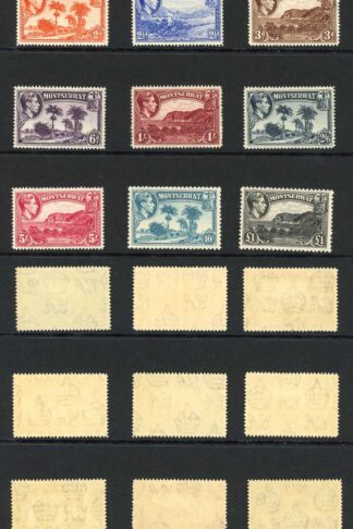 Montserrat SG101a/12 1938 Set of 12 U/M Cat 110 pounds