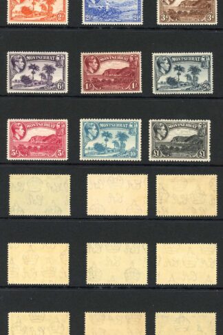 Montserrat SG101a/12 1938 Set of 12 U/M Cat 110 pounds