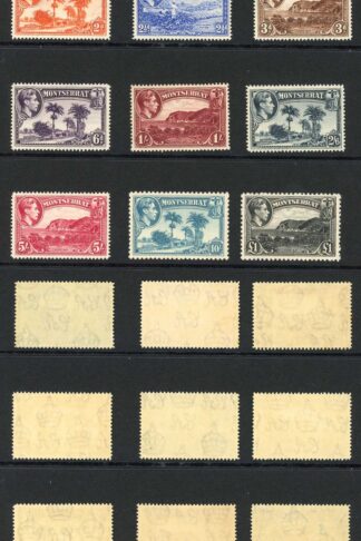 Montserrat SG101a/12 1938 Set of 12 U/M Cat 110 pounds