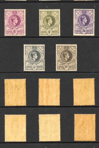 Swaziland SG28/38 KGVI Set of 11 Perf 13.5 x 13 M/M Cat 285.50 Pounds