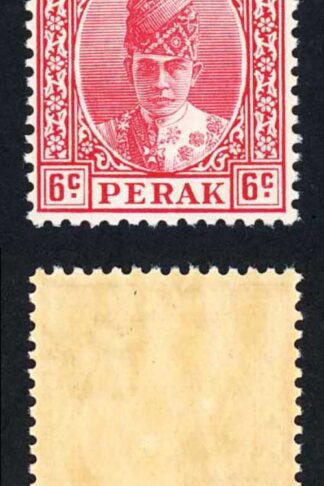 Perak SG109 6c Scarlet U/M Cat 27 pounds