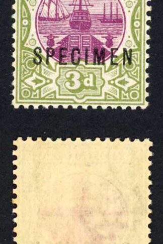 Bermuda SG33s 3d Wmk Crown CA opt Specimen Fine mounted mint