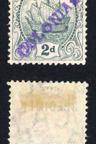 Bermuda SG47 7d Specimen handstamped COLONIAS (no gum)