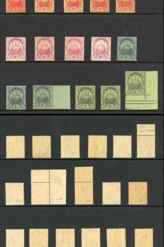 Bermuda SG77/87 1922 Set lots of types Shades and Perf types MASSIVE Cat Value