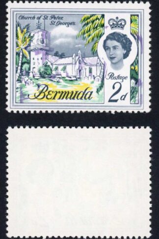 Bermuda SG164 2d Major purple shift U/M